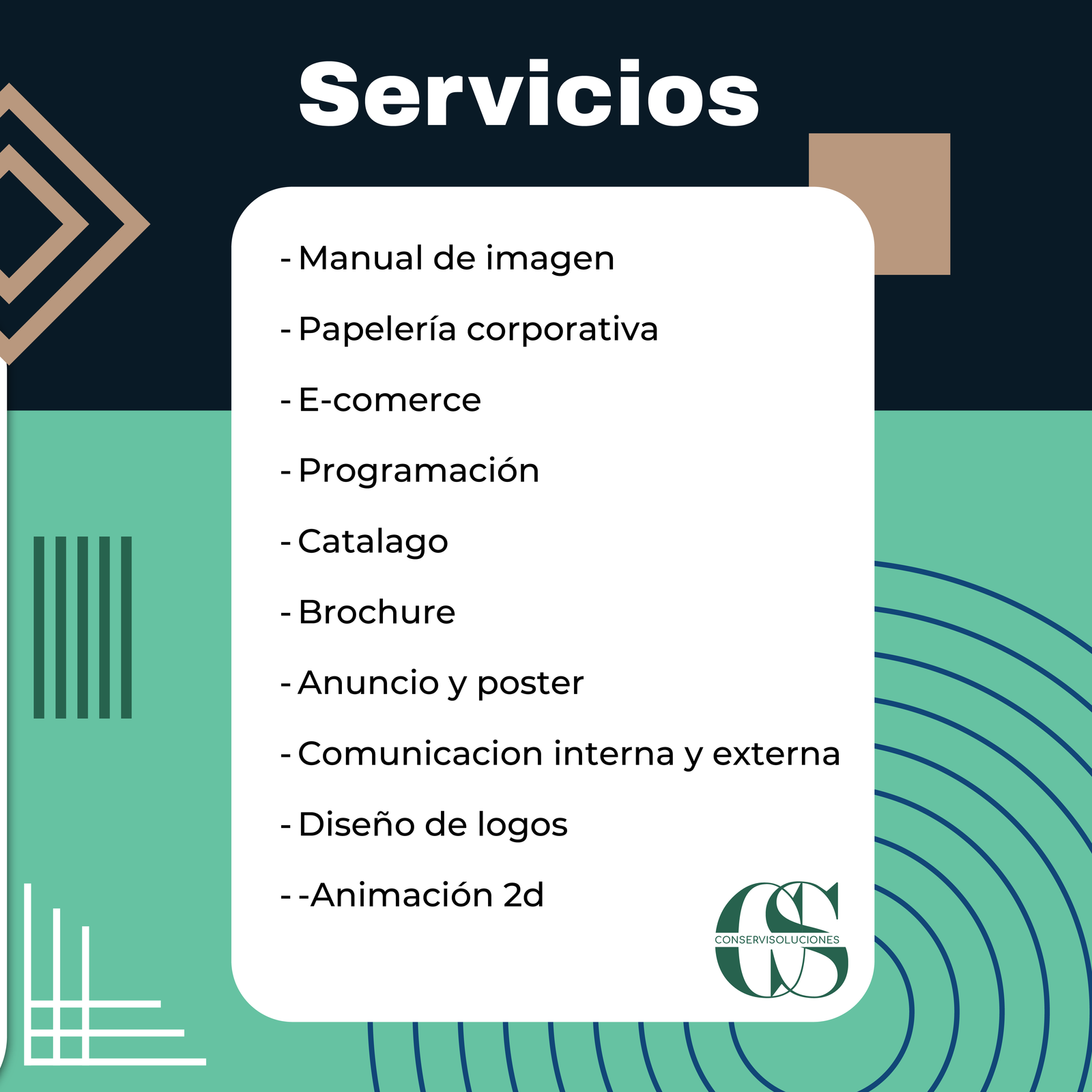 Diseño Grafico Servicios Conservisoluciones